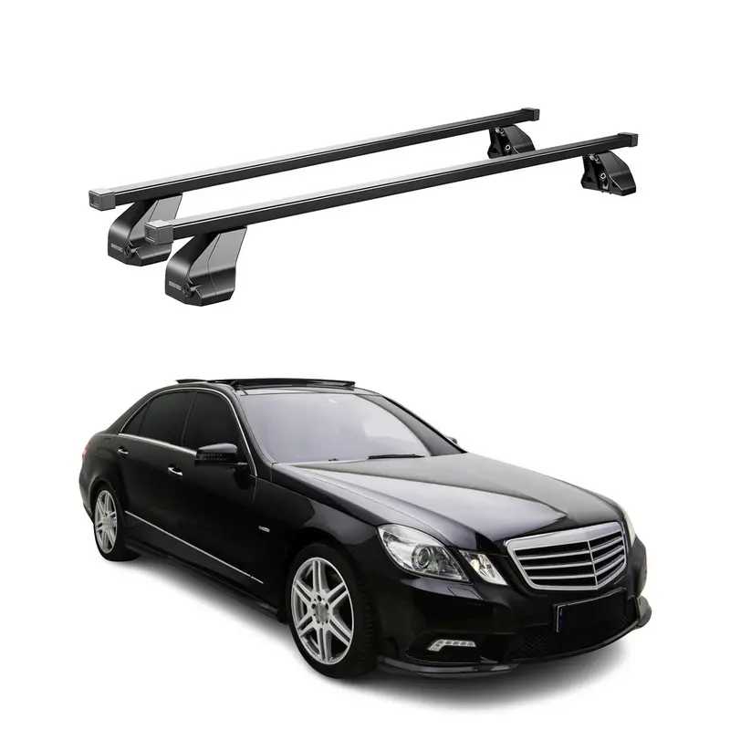 Barres Transversales Menabo pour Mercedes Classe E W212 2009-2013 Noir