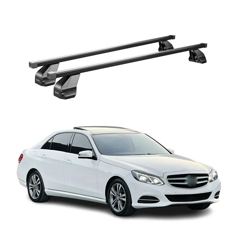 Barres Transversales Menabo pour Mercedes Classe E W212 2013-2016 Noir