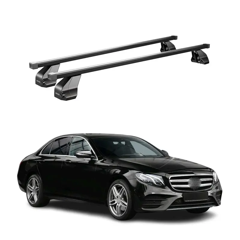 Barres Transversales Menabo pour Mercedes Classe E W213 2016-2020 Noir