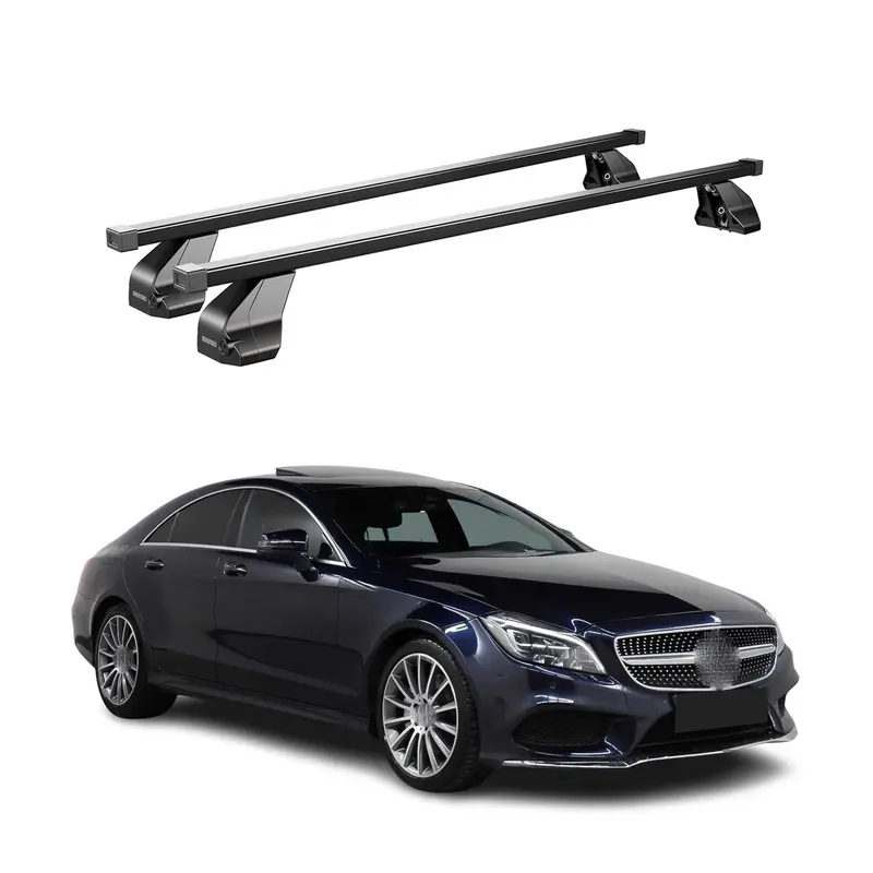 Barres Transversales Menabo pour Mercedes CLS C218 2010-2018 Noir