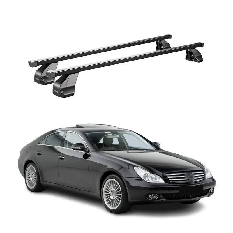 Barres Transversales Menabo pour Mercedes CLS C219 2004-2010 Noir