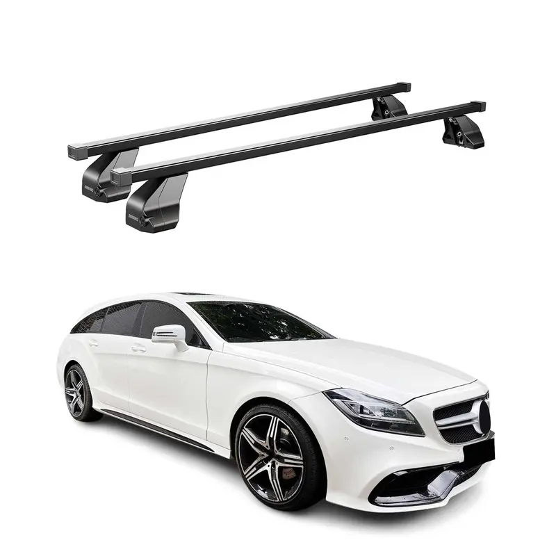 Barres Transversales Menabo pour Mercedes CLS X218 2012-2014 Noir