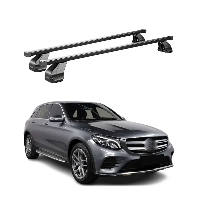 Barres Transversales Menabo pour Mercedes GLC C253 2015-2020 Noir
