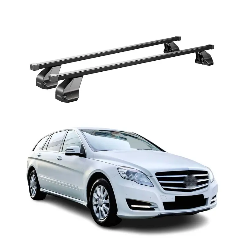 Barres Transversales Menabo pour Mercedes R W251 2005-2013 Noir