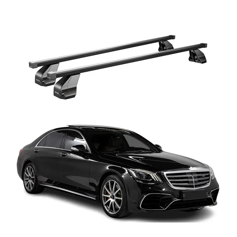 Barres Transversales Menabo pour Mercedes S W222 2014-2020 Noir