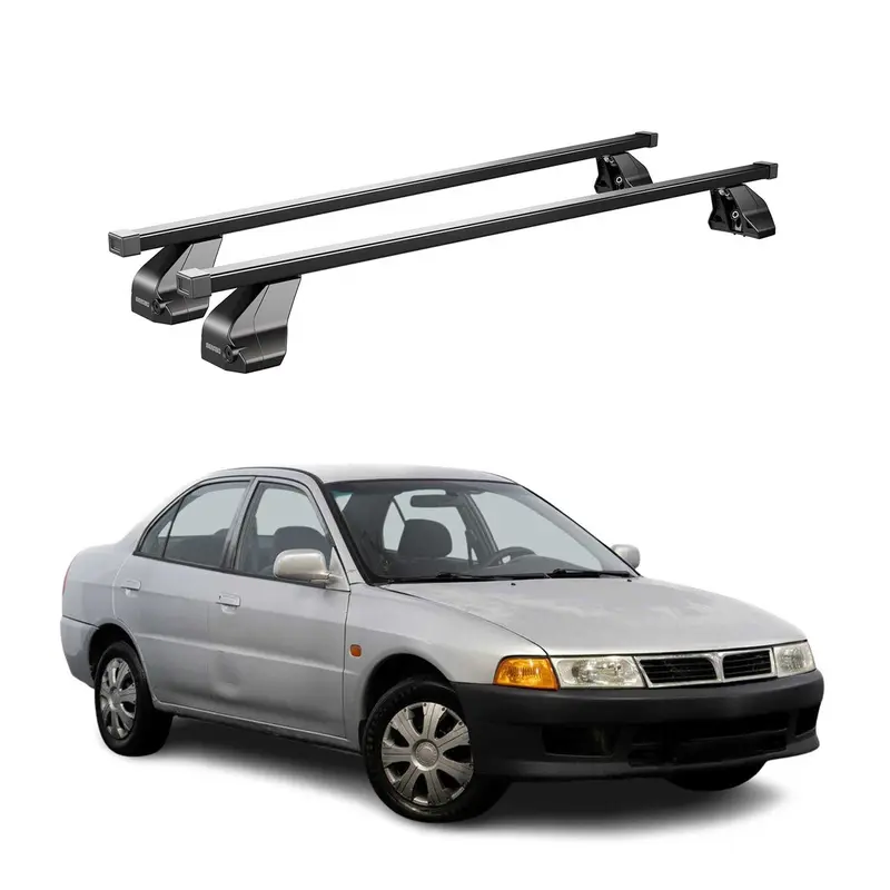 Barres Transversales Menabo pour Mitsubishi Lancer VII 1995-2000 Noir
