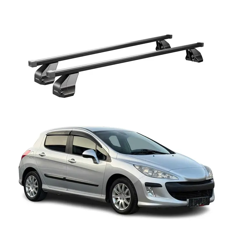 Barres Transversales Menabo pour Peugeot 308 2007-2014 Noir