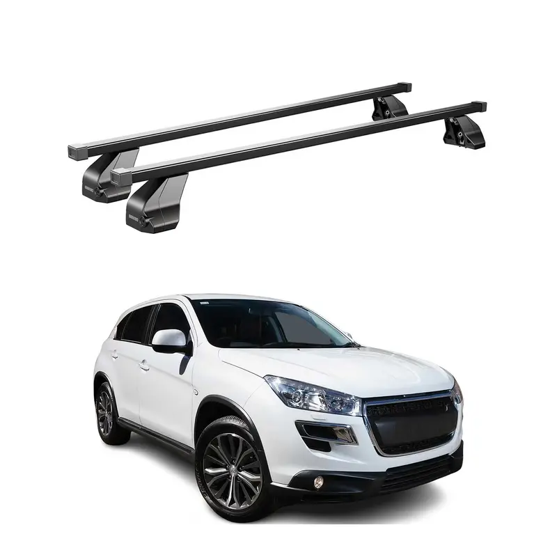 Barres Transversales Menabo pour Peugeot 4008 2012-2017 Noir