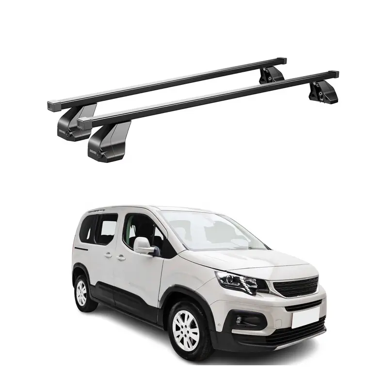Barres Transversales Menabo pour Peugeot Rifter 2018-2026 Noir