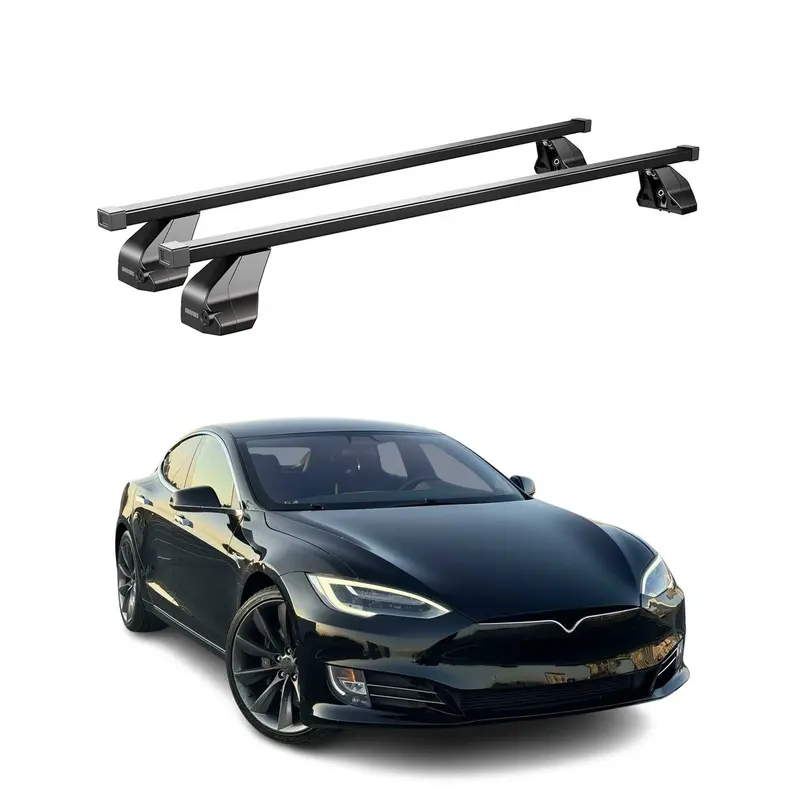 Barres Transversales Menabo pour Tesla S Model 2017-2026 Noir