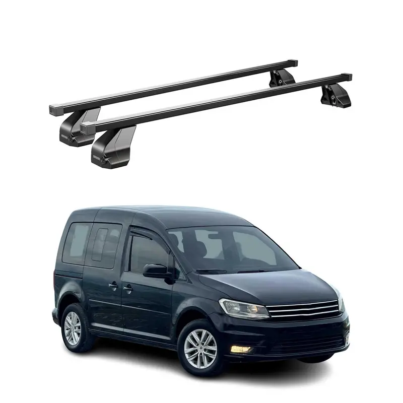 Barres Transversales Menabo pour VW Caddy life 2015-2020 Noir
