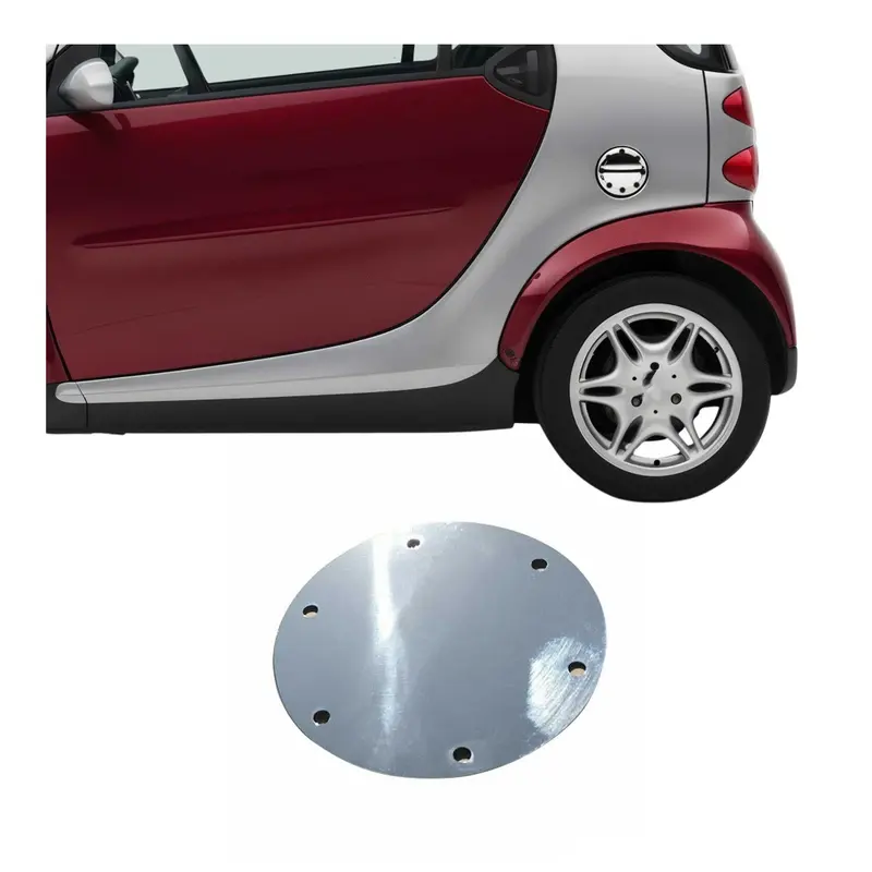 Bouchon Réservoir Carburant - pour Smart ForTwo 1998-2007 inoxy chromé