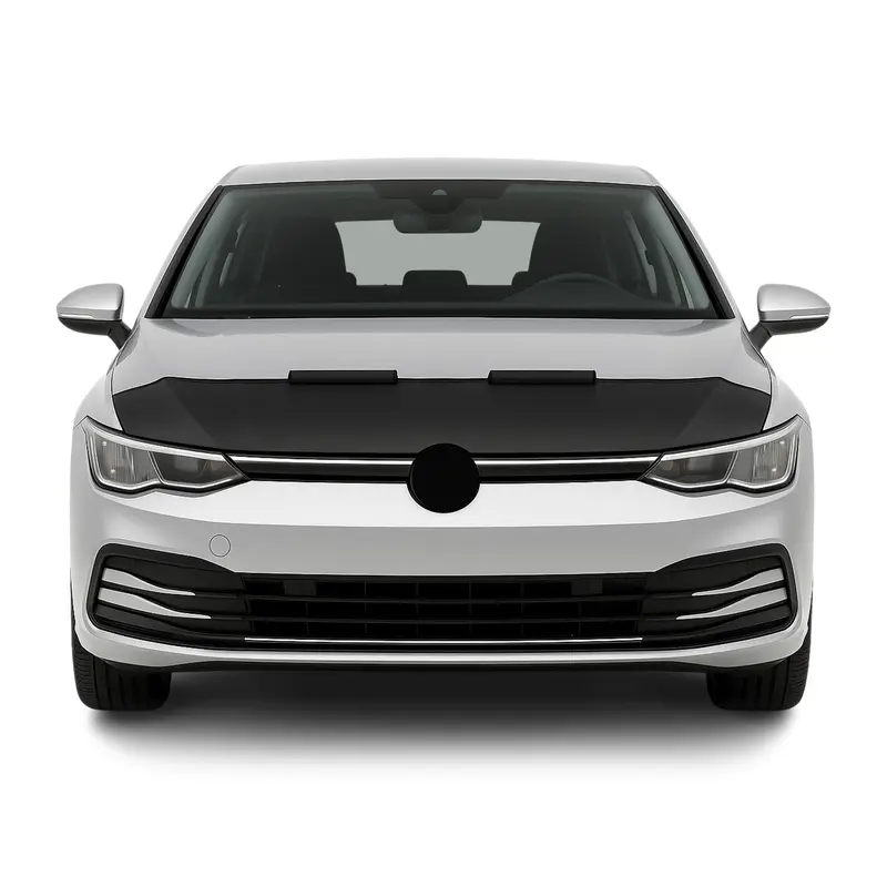 Bra de Capot pour VW Golf mk8HB 3Portes 2019-2026 en vinyle noir