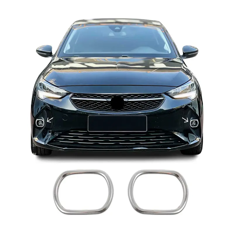 Cache de contour de feu antibrouillard pour Opel Corsa F 2019-23 Pre-FL Acier 2x