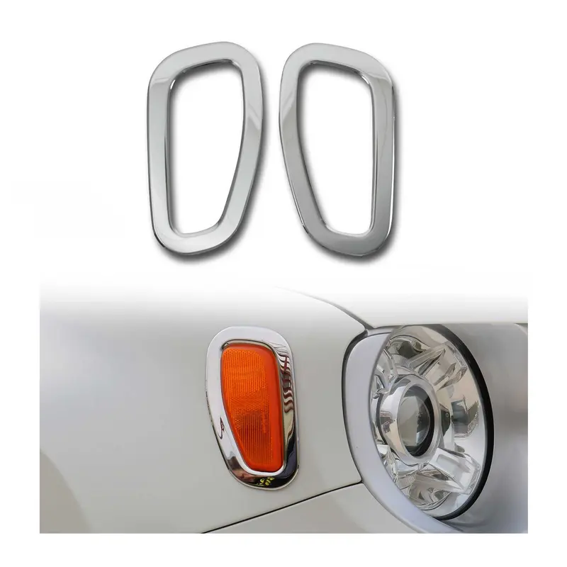 Cadre de Clignotant latéral pour Jeep Renegade 2014-2024 inox 2Pcs