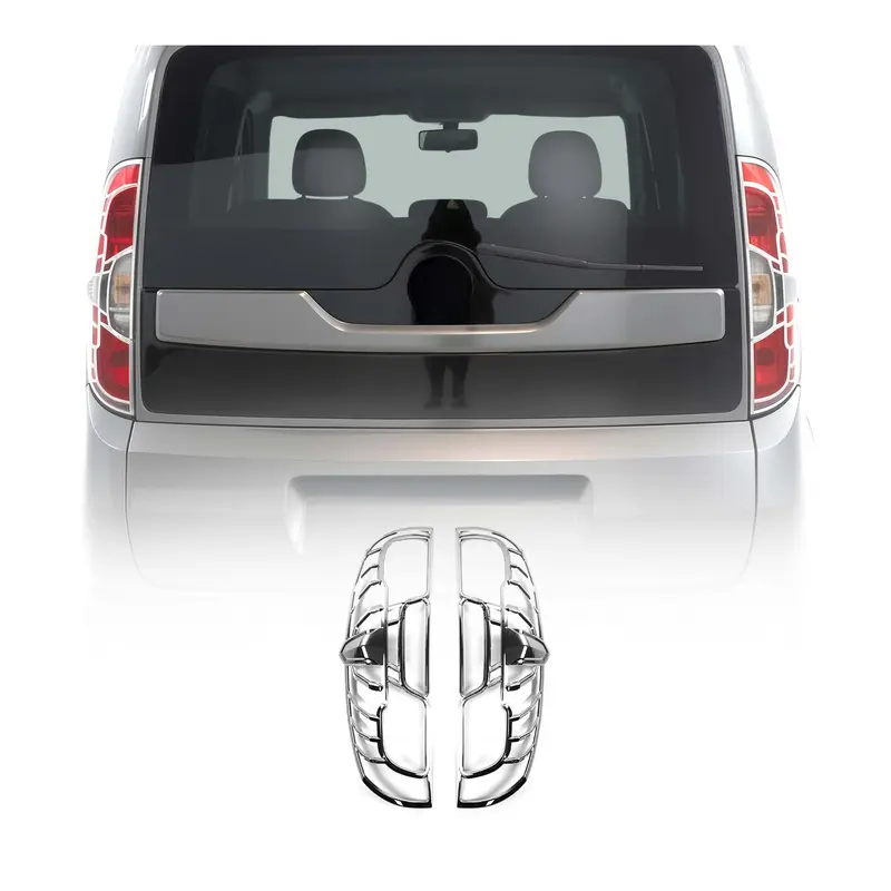 Cadre de Feu Stop Arrière pour Fiat Doblo II 2014-2020 ABS Chromé 2 Pcs