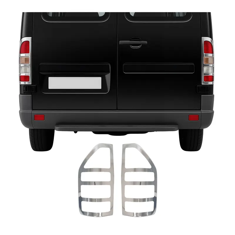 Cadre de Feu Stop Arrière pour Mercedes Sprinter 1995-2006 acier inox 2 Pcs