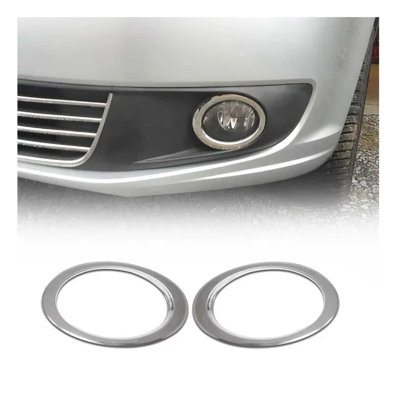 Cadre de Phare Antibrouillard pour VW Caddy 2010-2015 en acier inoxydable Chromé