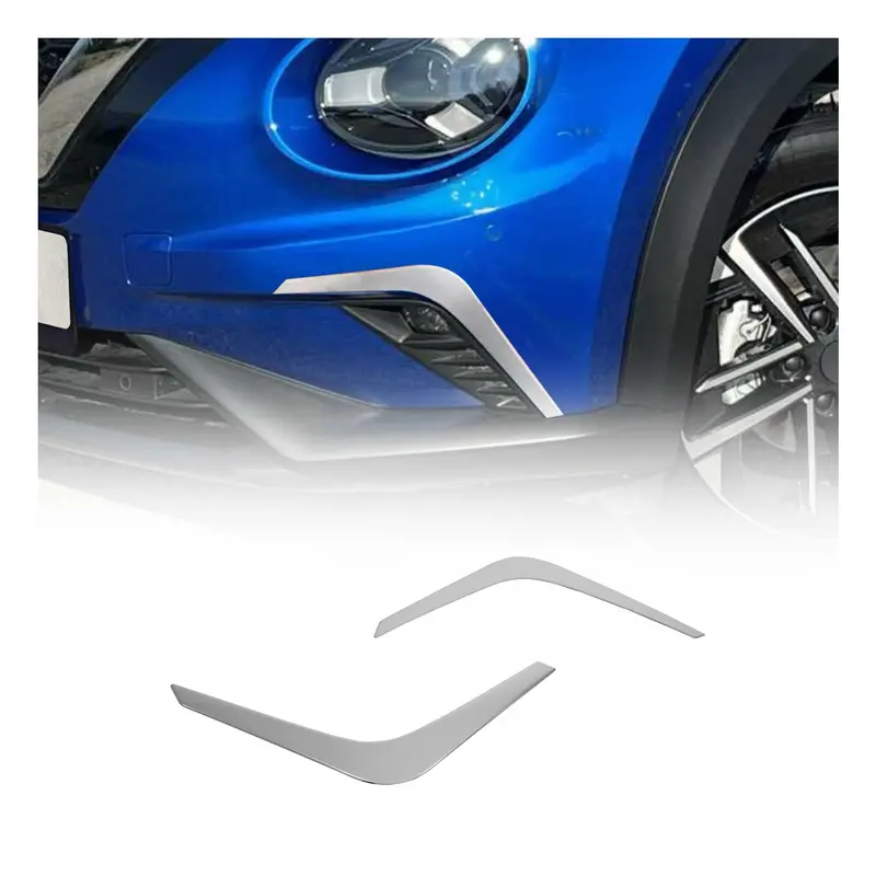 Cadre Phare Antibrouillard pour Nissan Juke 2019-2026 en acier inox Chromé