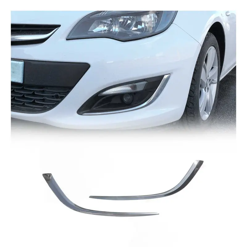 Cadres de phare antibrouillard pour Opel Astra J 2012-2015 en acier inoxydable