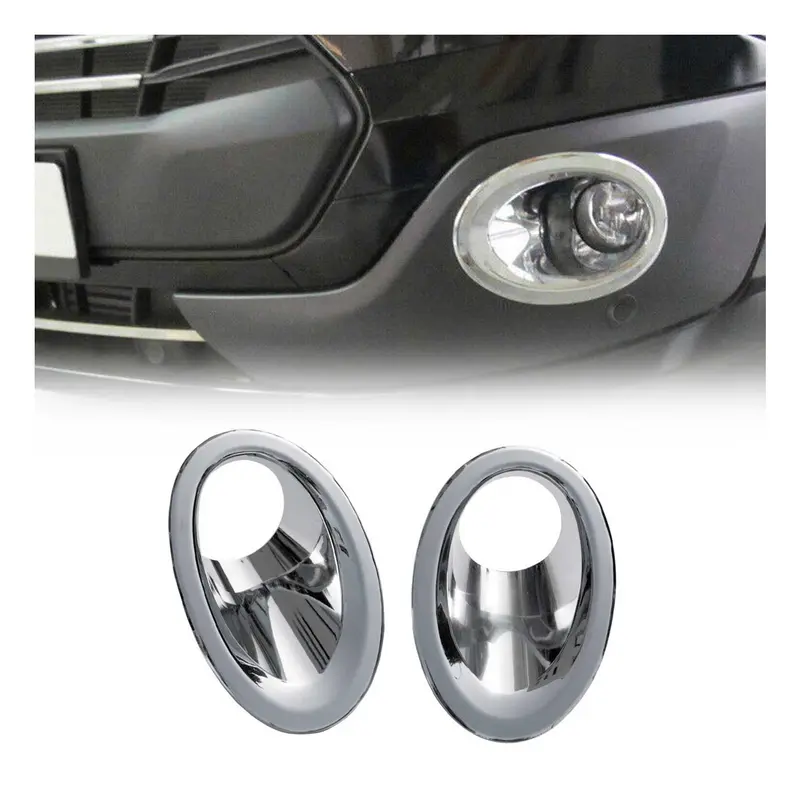 Cadres de Phares Antibrouillard avant Ford Custom 2012-2017 en ABS Chromé