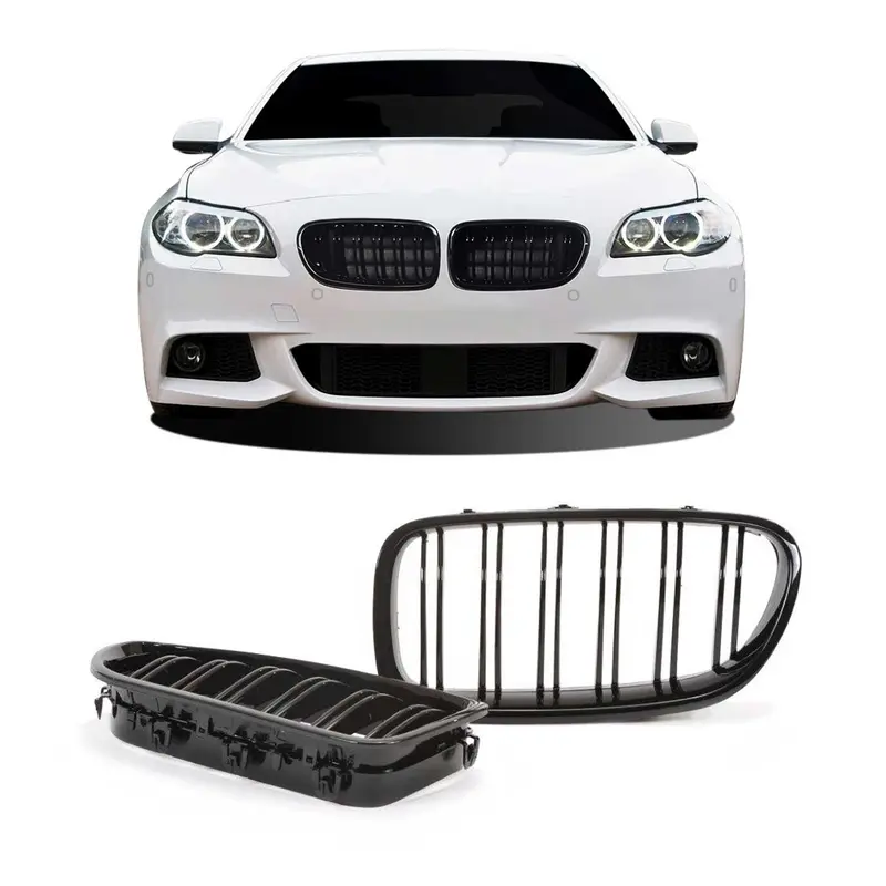 Calandre JOM Pare-chocs avant pour BMW Series 5 F10/F11/F18 2010-2015 ABS Noir