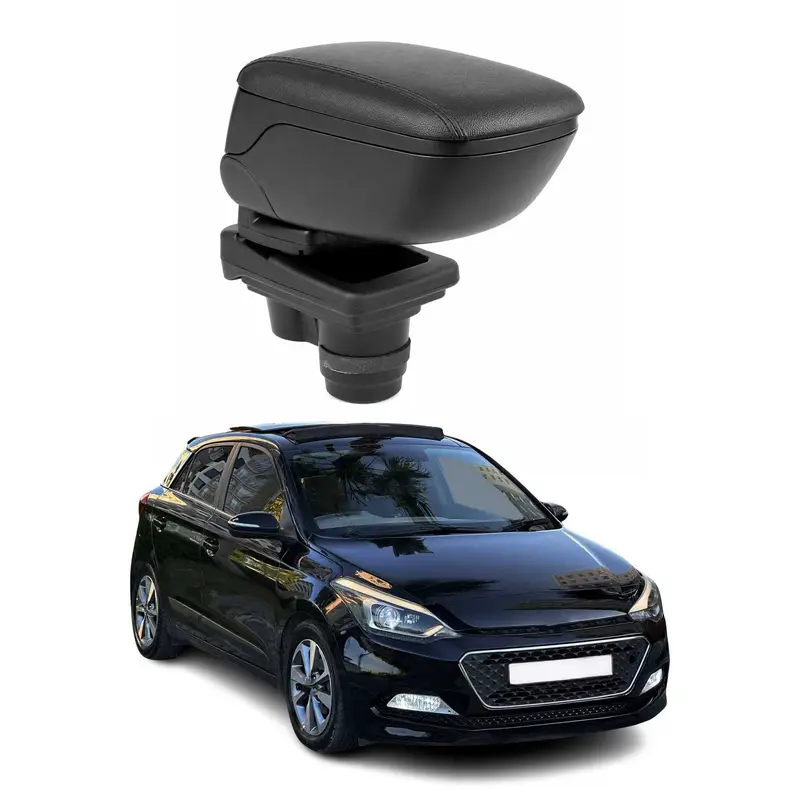 Center accoudoir boîte de rangement pour Hyundai I20 2014-2020 HB 5D 1Pc Noir
