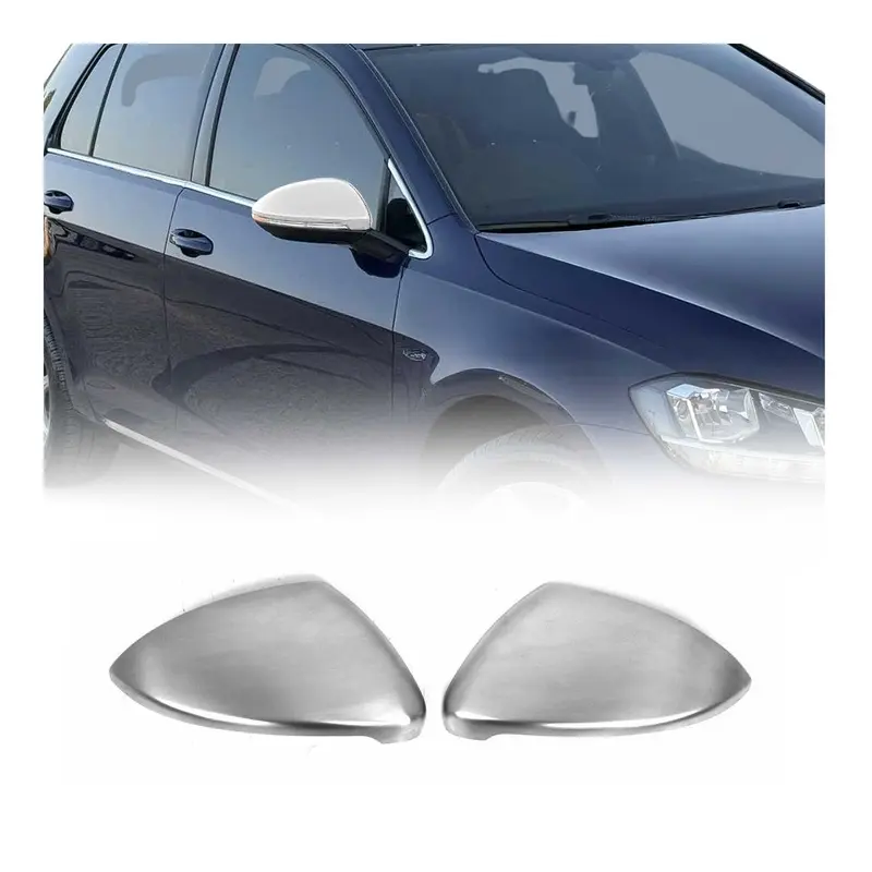 coques de rétroviseur pour VW Golf mk7Variant 2013-2020 en acier inoxydable mat