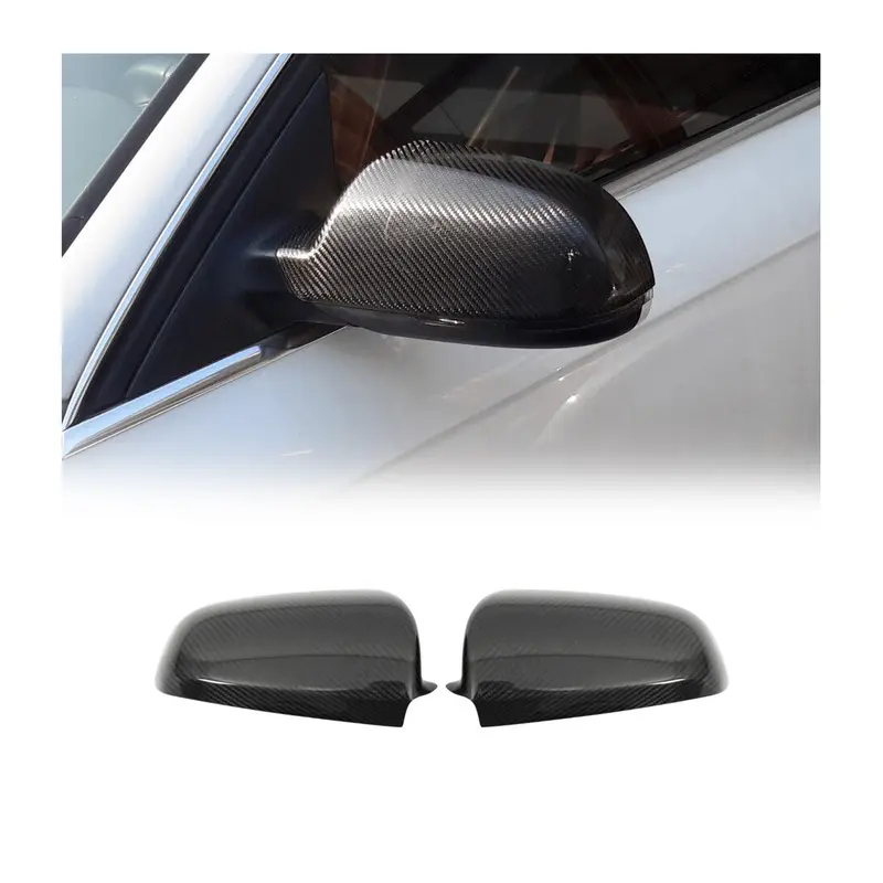 Coques de rétroviseurs pour Audi A4 S4 B6 / A4 S4 B7 2000-2009 en carbone noir
