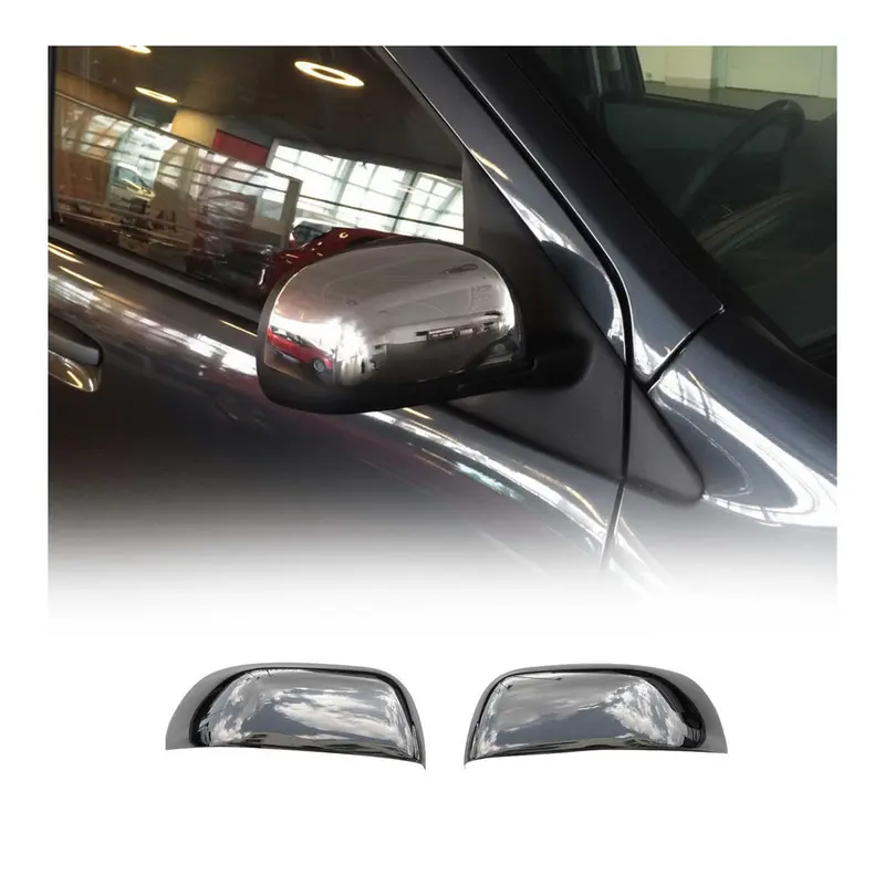 Coques de Rétroviseurs pour Dacia Duster mk1 2010-13 Pre-FL Acier Chromé Argent