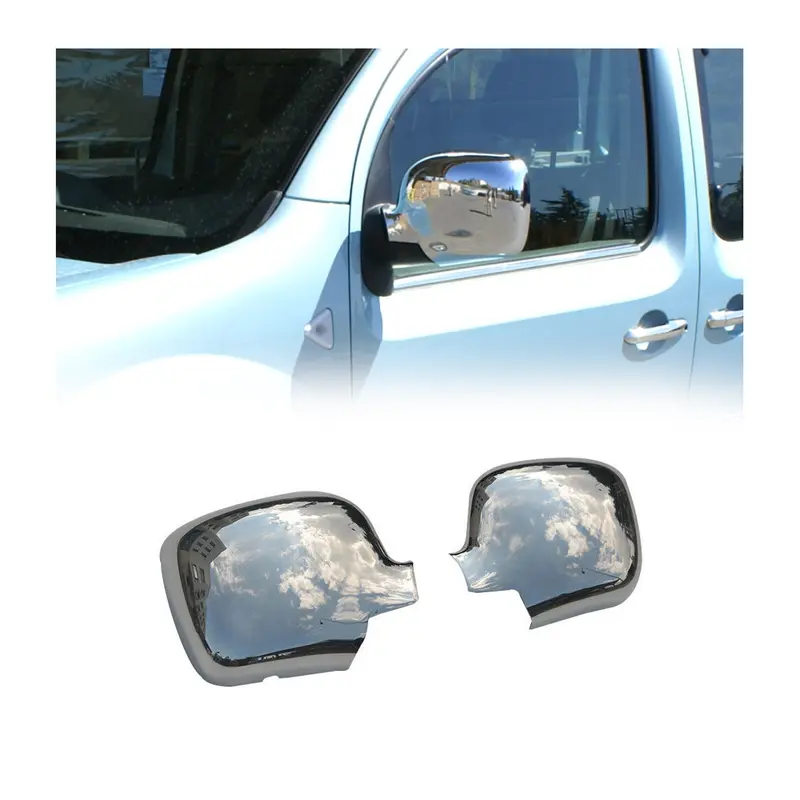 Coques de Rétroviseurs pour Renault Kangoo 2008-2020 en ABS Argent