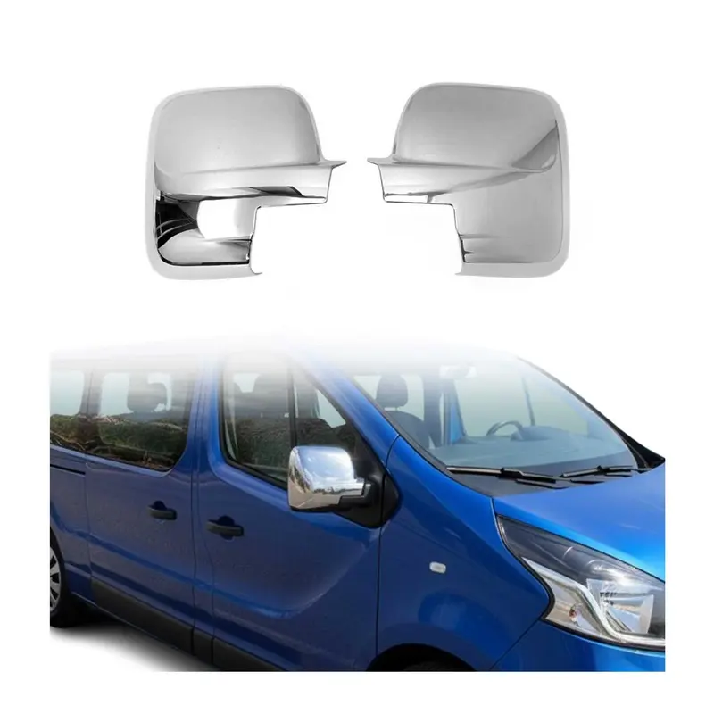 Coques de Rétroviseurs pour Renault Trafic 2016-2026 en ABS Argent
