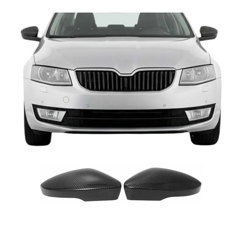Coques de Rétroviseurs pour Volkswagen T-Roc Pre-fl 2017-2022 en Carbone Noir