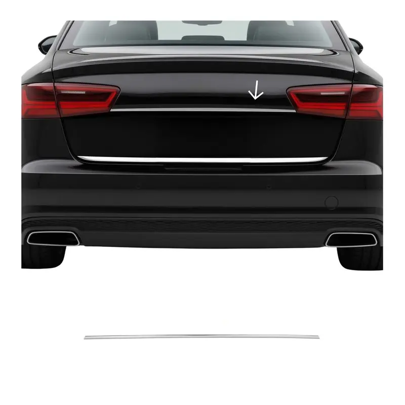 Couvercle de poignée de hayon pour Audi A6 C7 Berline 2011-2015 en acier inox