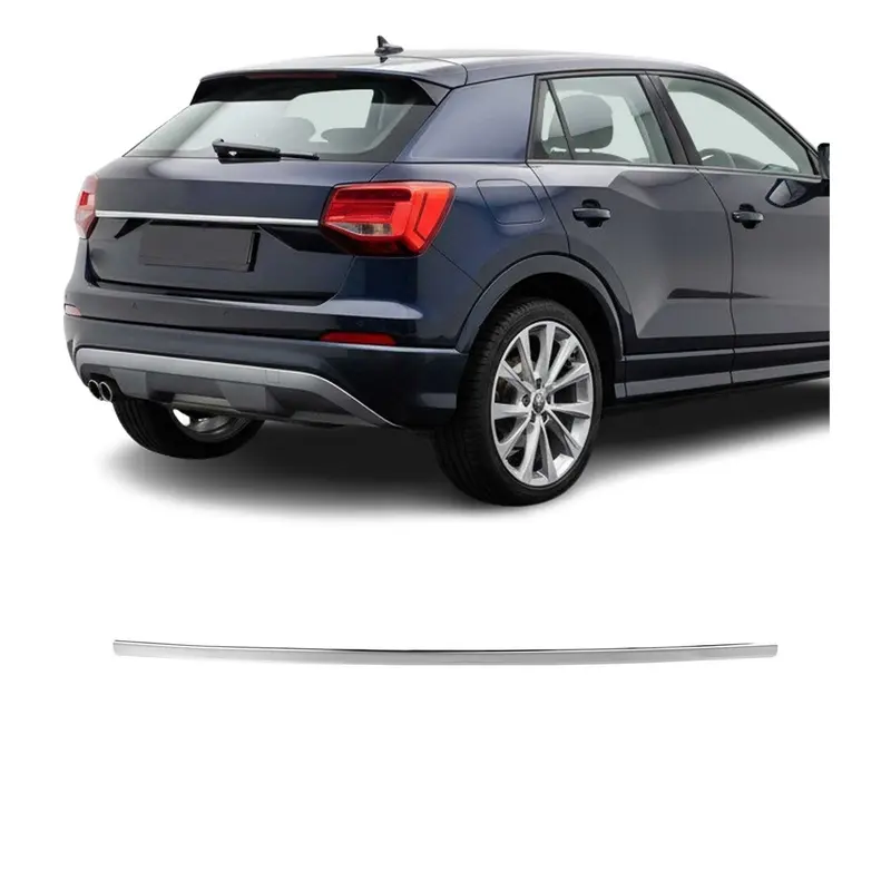 Couvercle de poignée de hayon pour Audi Q2 2017-2026 en acier inox Chromé