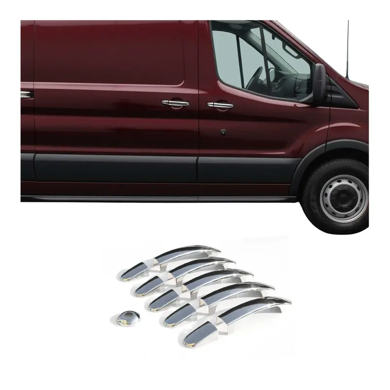 Couverture de poignée de porte et serrure pour Ford Transit 2015-2026 Acier 11x