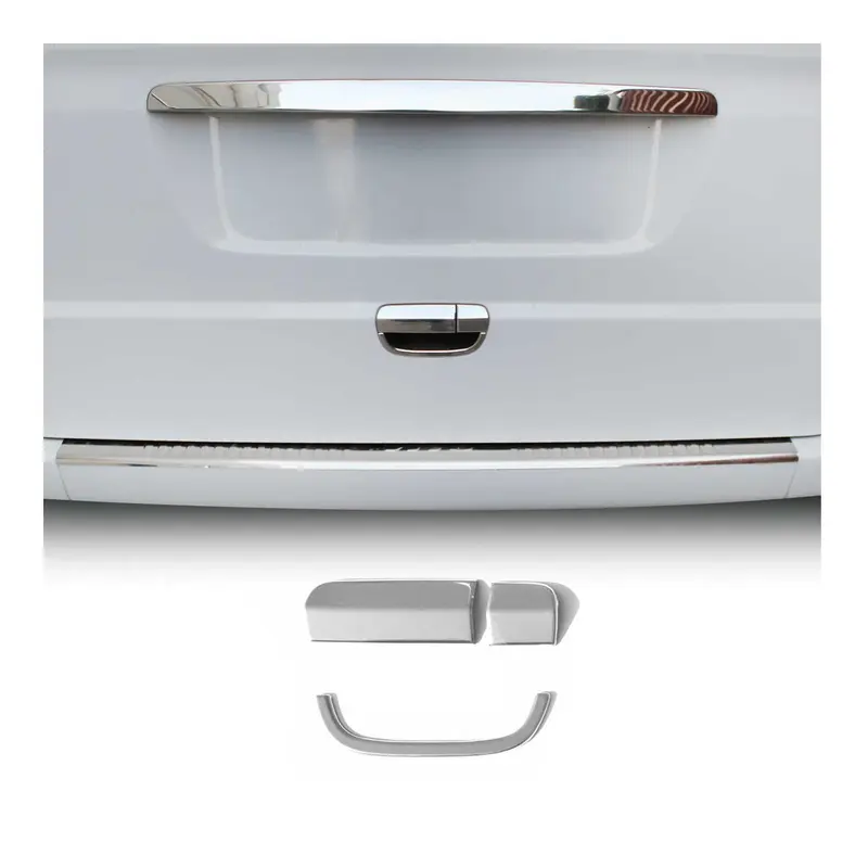 Couverture de poignée de porte Hayon pour Mercedes Viano 2003-2014 en Acier 3Pcs