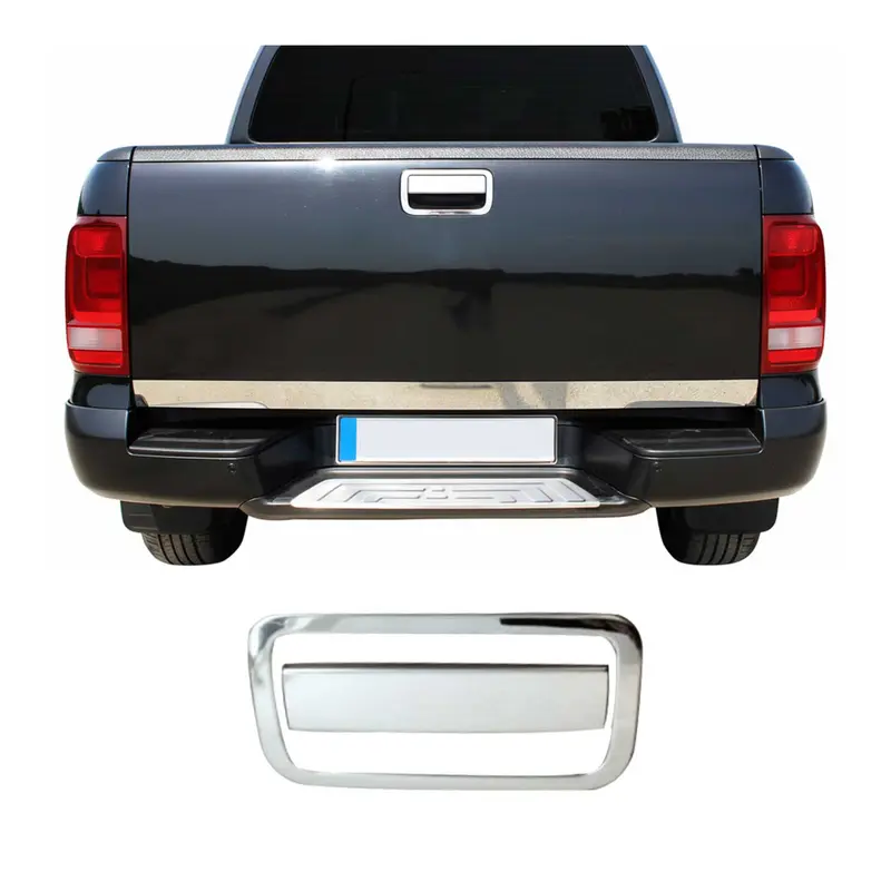 Couverture de poignée de porte Hayon pour VW Amarok 2010-2016 Acier Inox 2Pcs