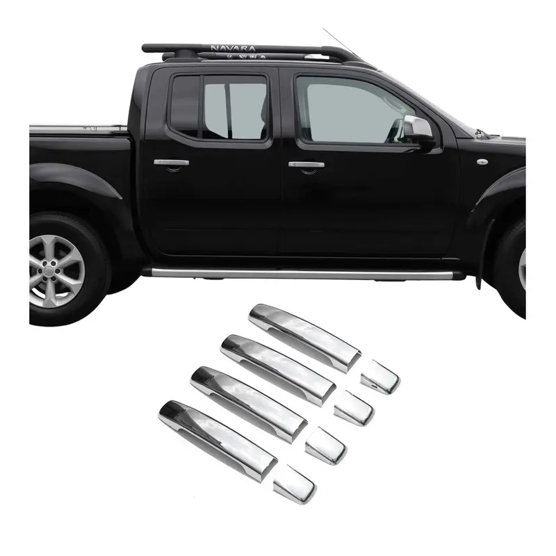 Couverture de Poignée de porte Nissan Frontier Navara 2006-15 Acier Inox Chromé