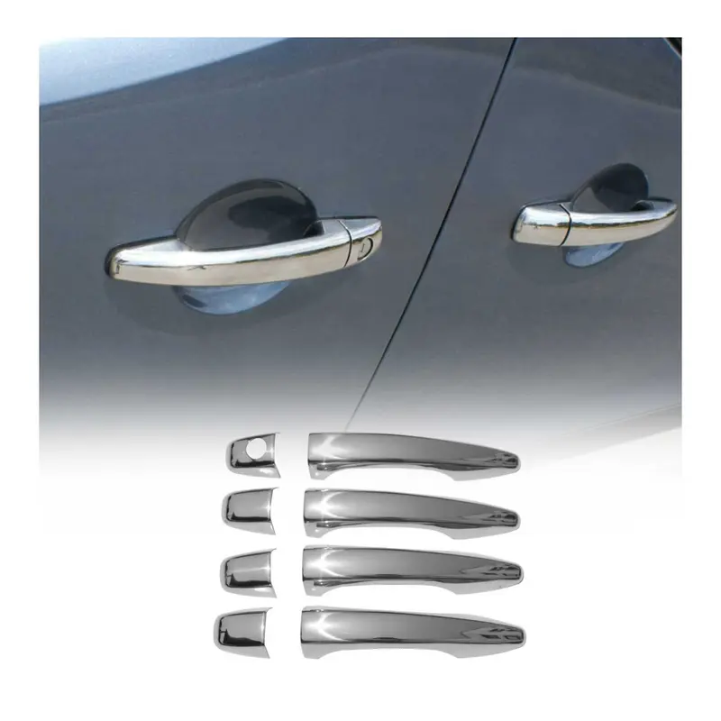 Couverture de poignée de porte pour Citroen C4 2010-2024 Break Acier Inox