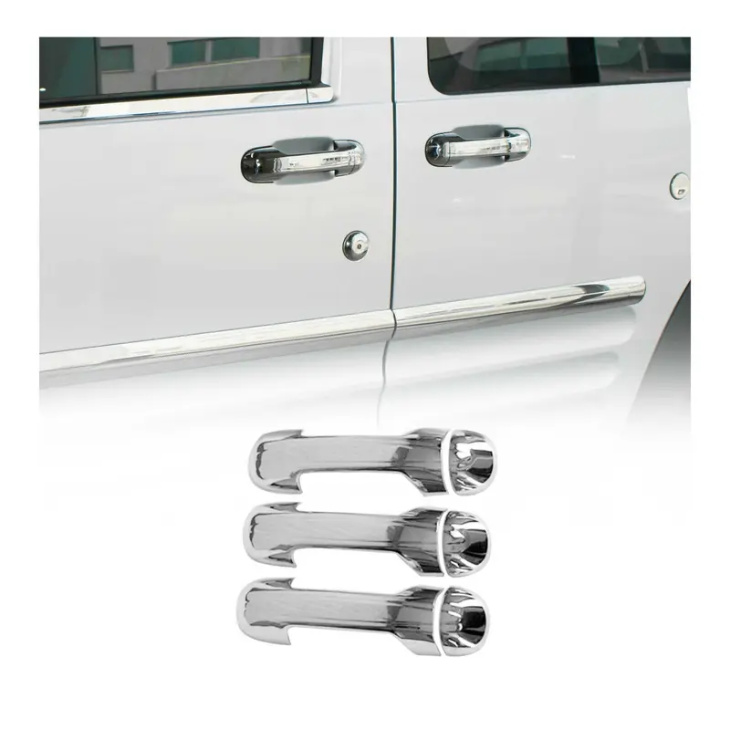 Couverture de poignée de porte pour Ford Tourneo Connect 2002-2014 Acier Inox