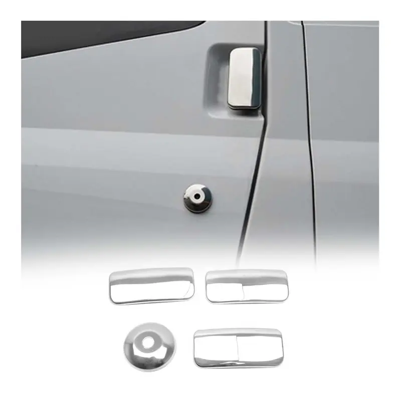 Couverture de poignée de porte pour Ford Transit 2000-2014 en Acier Inox 4Pcs