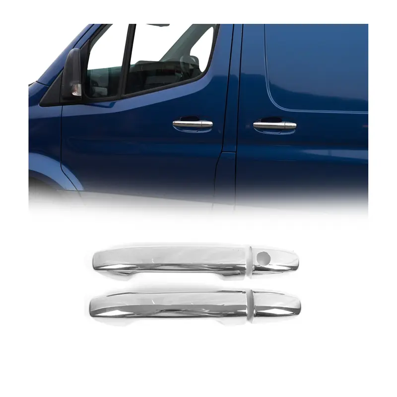 Couverture de poignée de porte pour Mercedes Sprinter 2018-26 2Portes Acier Inox