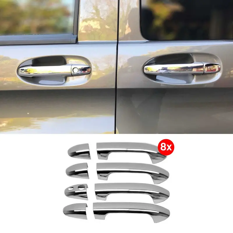 Couverture de poignée de porte pour Mercedes Vito W447 2014-2026 Sans clé 8Pcs