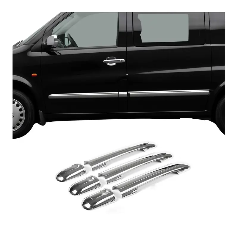 Couverture de poignée de porte pour Mercedes Vito W638 1996-2003 en Acier Inox