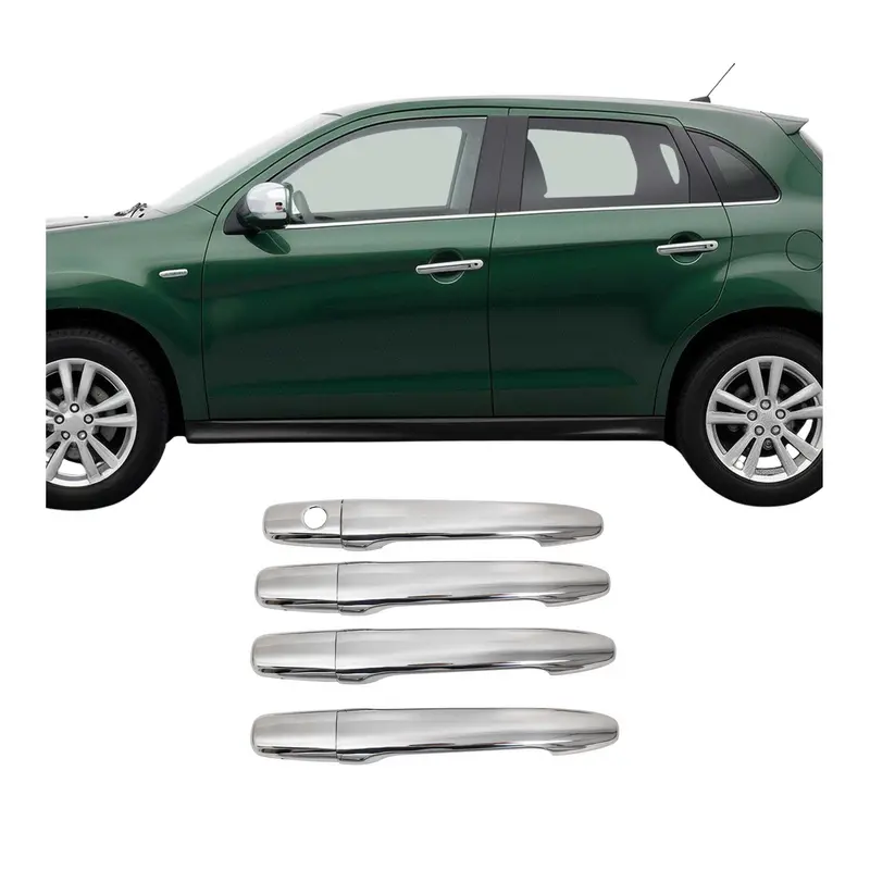 Couverture de poignée de porte pour Mitsubishi ASX 2010-2023 en Acier Inoxydable