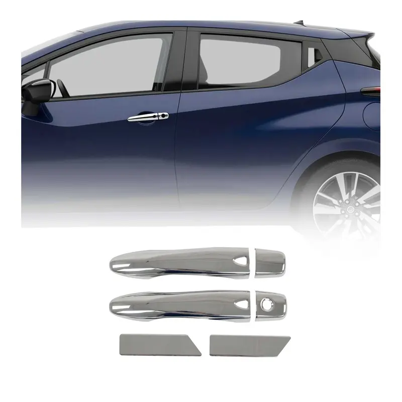 Couverture de poignée de porte pour Nissan Micra 2017-2020 en Acier Inox 6Pcs