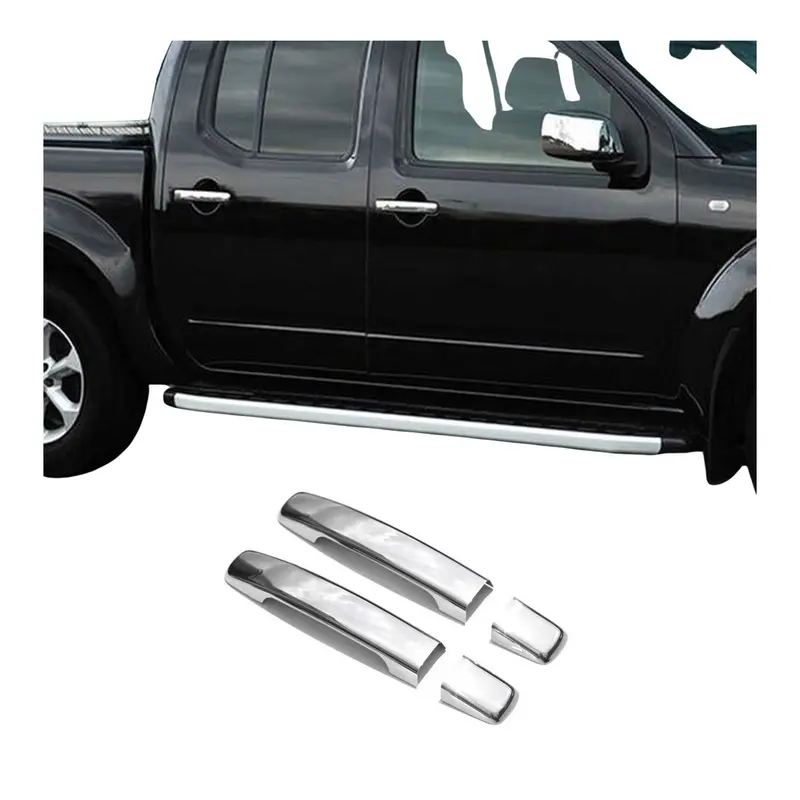 Couverture de poignée de porte pour Nissan Navara 2005-2015 2 Portes Acier Inox