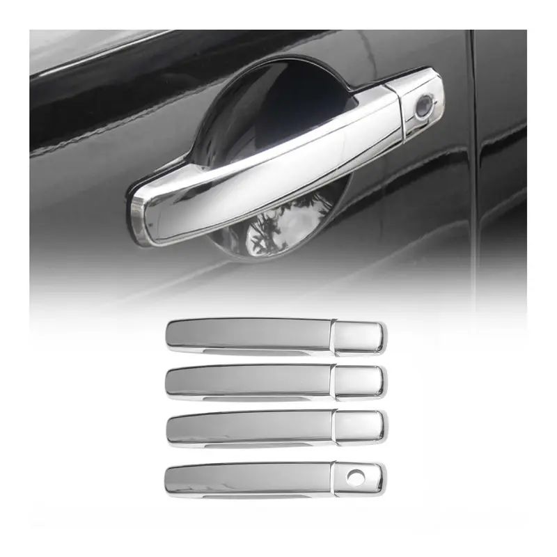 Couverture de poignée de porte pour Nissan Qashqai +2 2006-2013 Acier Inox 8Pcs