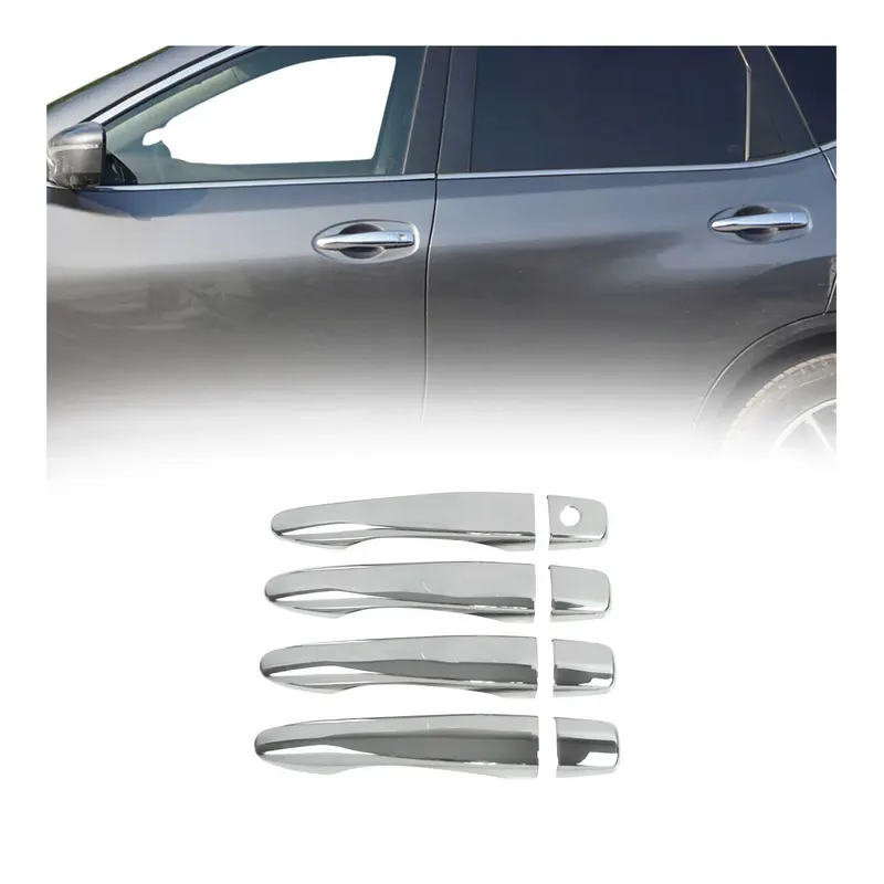 Couverture de poignée de porte pour Nissan Qashqai 2014-2021 en Acier Inox 8Pcs